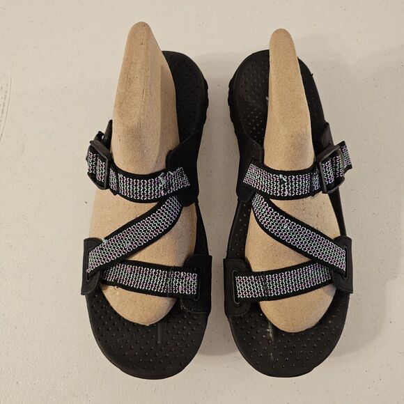 Skechers Shoes - Skechers Women’s Outdoor Lifestyle Sandals Black/multicolor slip on Size 11